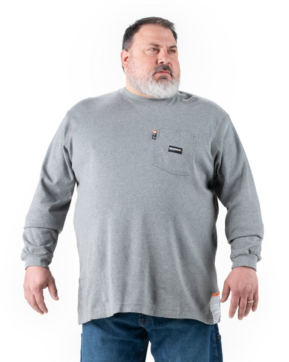 Flame Resistant Crew Neck Pocket T-Shirt - Berne Apparel