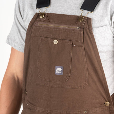 Heartland Unlined Washed Duck Bib Overall - Berne Apparel