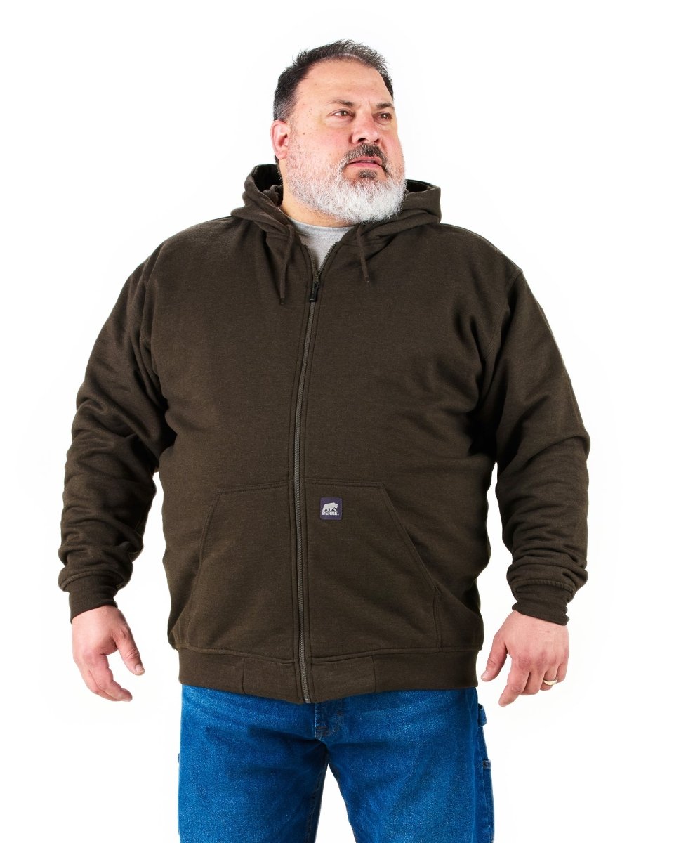 Heritage Thermal-Lined Full-Zip Hooded Sweatshirt - Berne Apparel