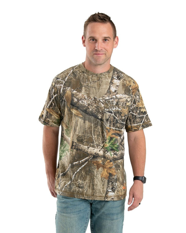 Performance Camo Short Sleeve Pocket Tee - Berne Apparel