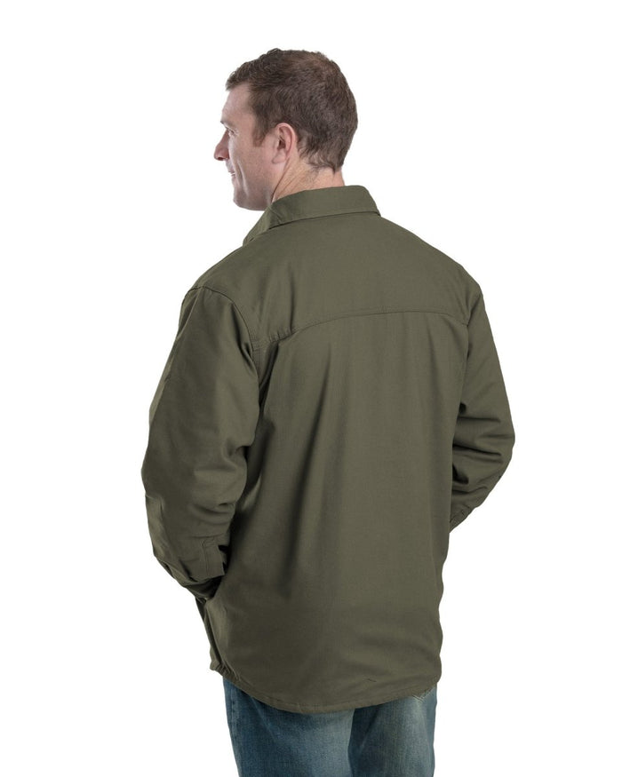 Men's Outdoor Work Flannel-Lined Shirt Jacket