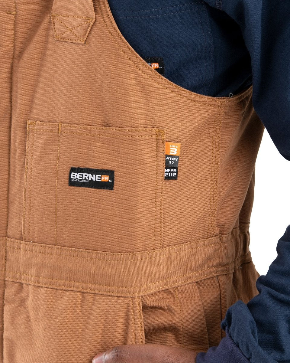 Flame Resistant Duck Bib Overall - Berne Apparel