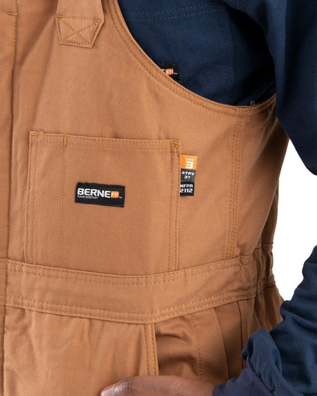 Flame Resistant Duck Bib Overall - Berne Apparel