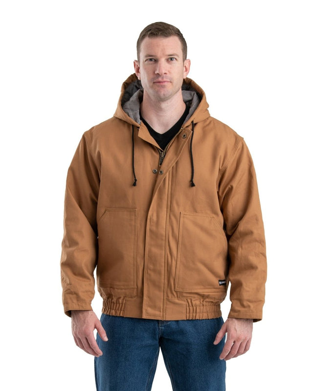 Flame Resistant Duck Hooded Jacket - Berne Apparel