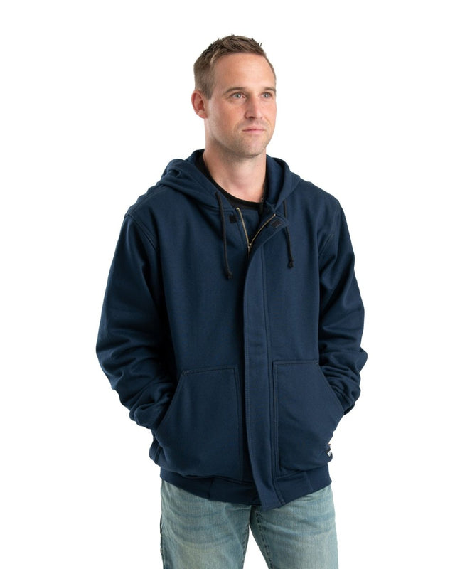 Flame Resistant Zippered Front NFPA 2112 Hooded Sweatshirt - Berne Apparel