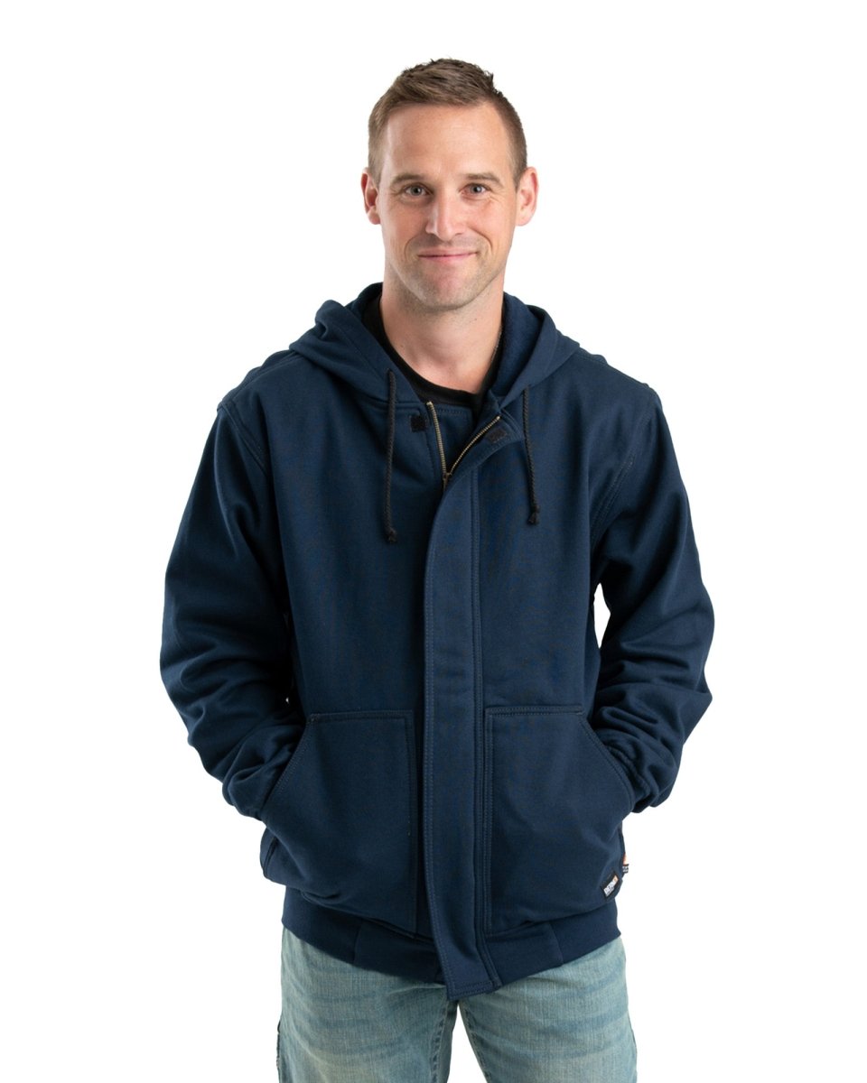 Flame Resistant Zippered Front NFPA 2112 Hooded Sweatshirt - Berne Apparel