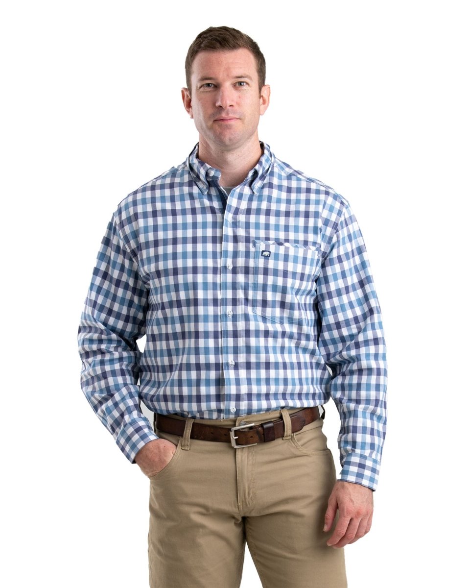 Foreman Flex Long Sleeve Button Down Shirt - Berne Apparel