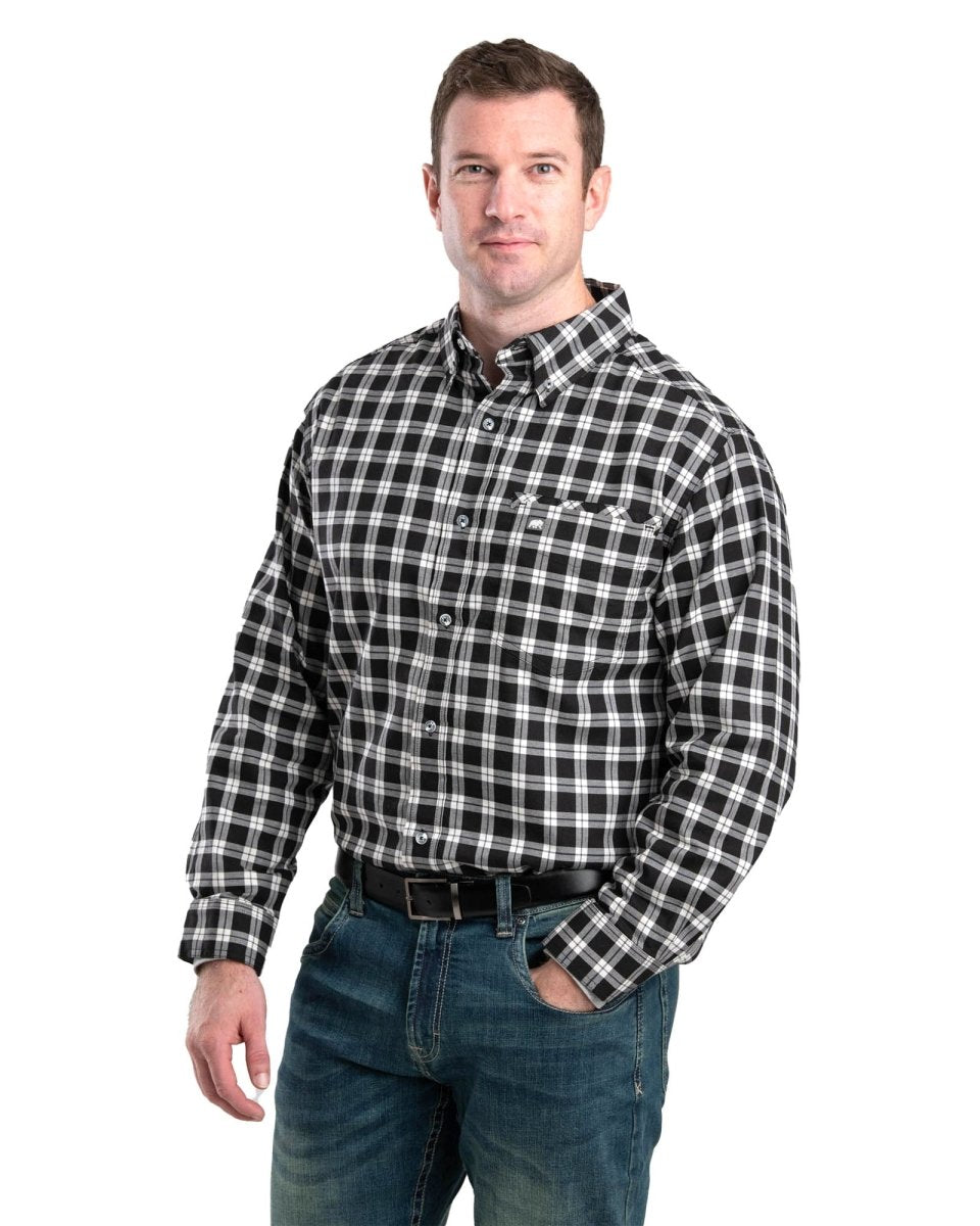 Foreman Flex Long Sleeve Button Down Shirt - Berne Apparel