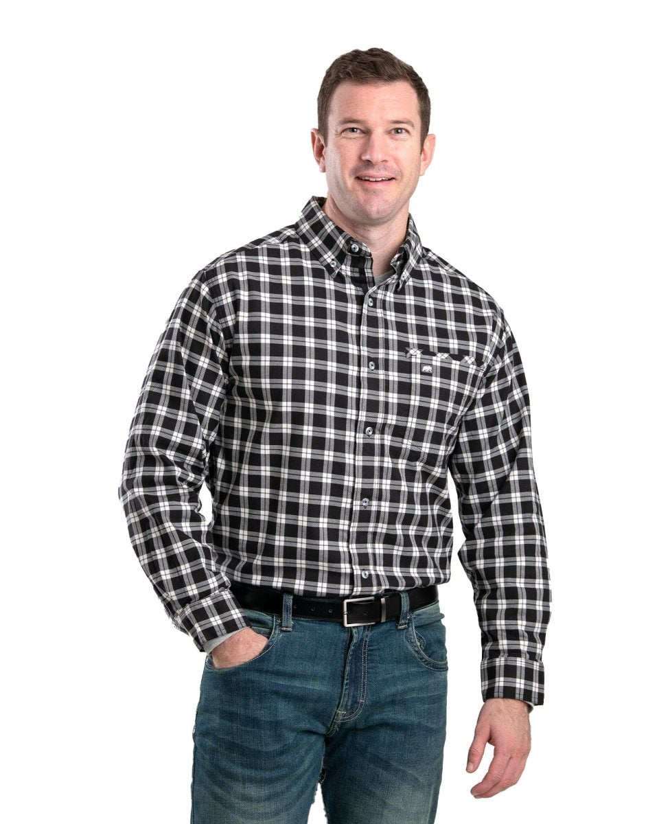 Foreman Flex Long Sleeve Button Down Shirt - Berne Apparel