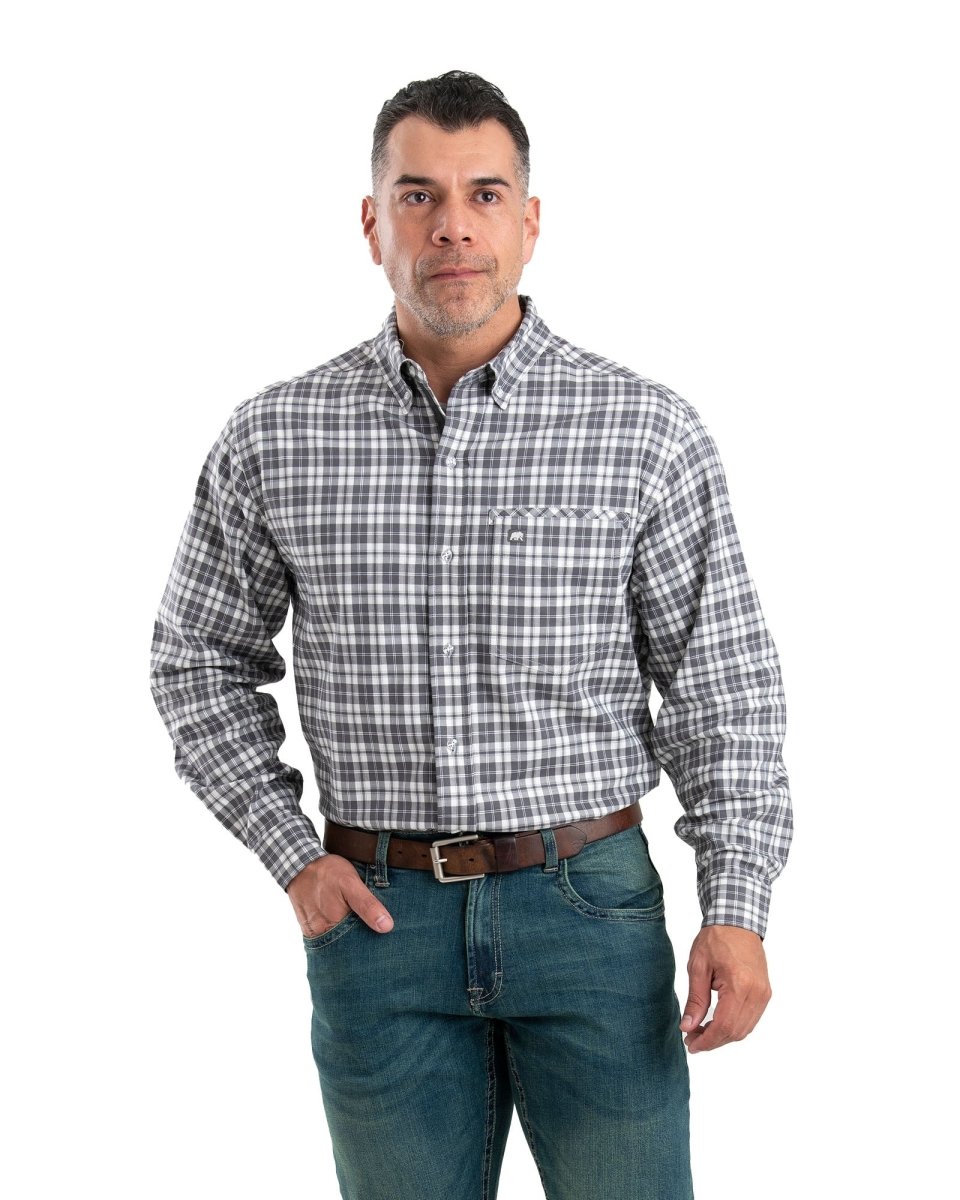 Foreman Flex Long Sleeve Button Down Shirt - Berne Apparel