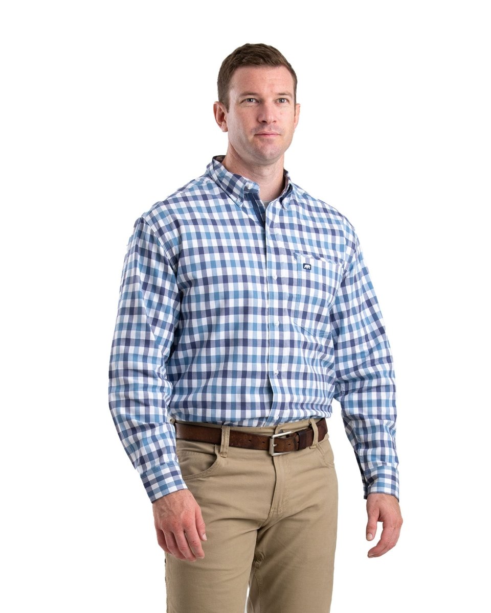 Foreman Flex Long Sleeve Button Down Shirt - Berne Apparel