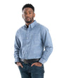 Foreman Flex Long Sleeve Chambray Button Down Work Shirt - Berne Apparel