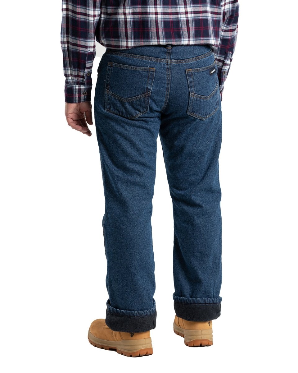 Mens Relaxed Fit Fleece lined Jeans – Insulated Gear