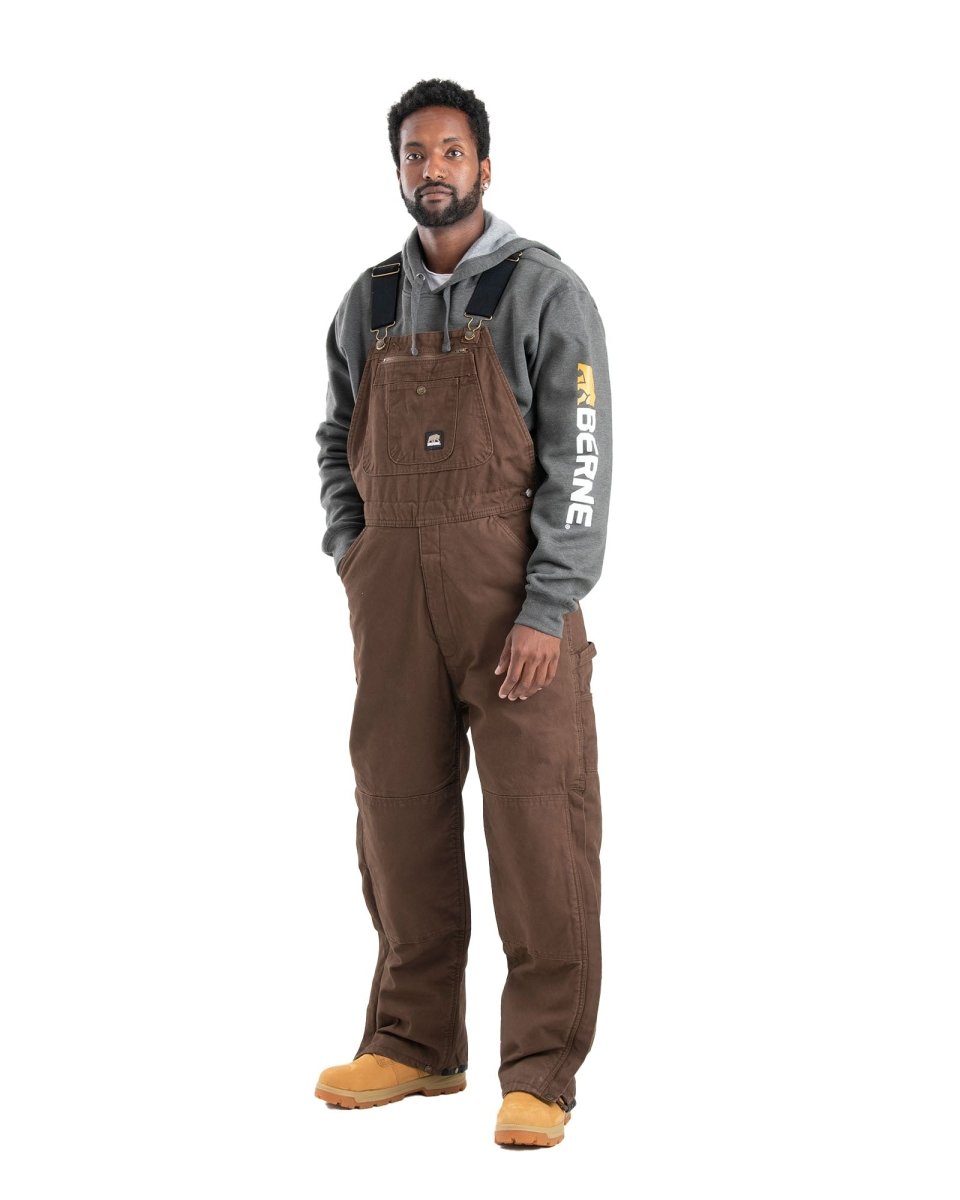 Heartland Insulated Washed Duck Bib Overall - Berne Apparel