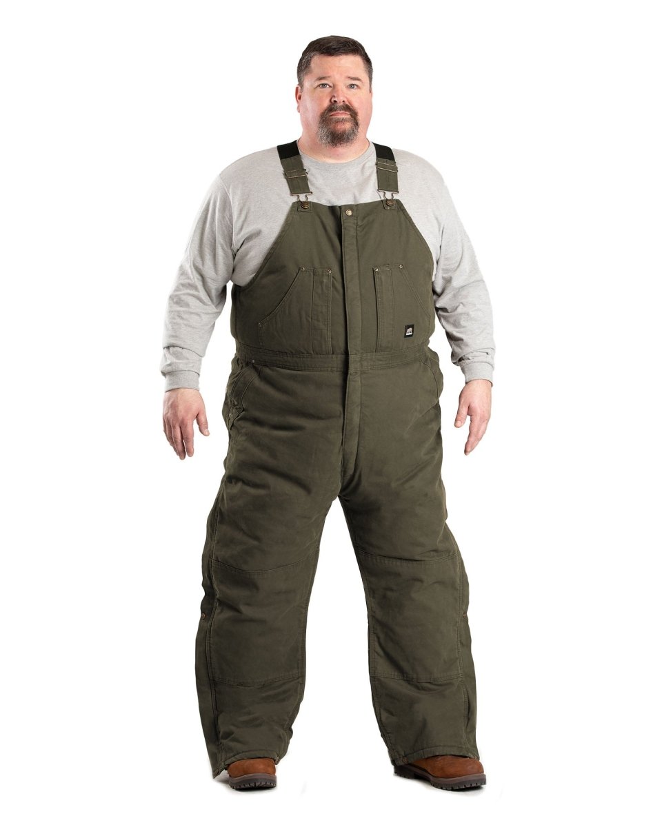Carhartt Men's Duck Zip-To-Hip Bib Overall - Quilt Lined 