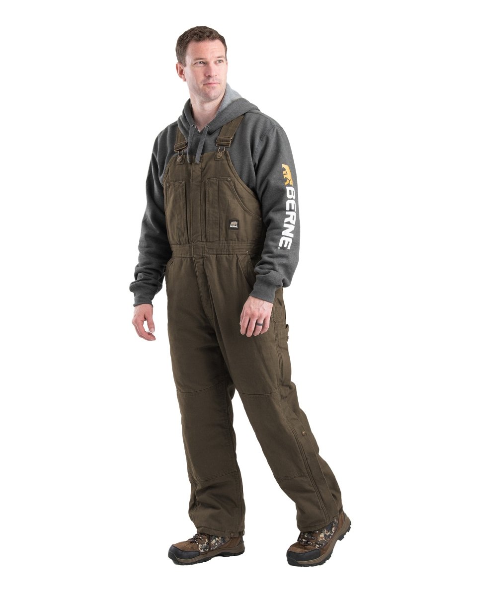 Men's Work Insulated Washed Duck Bib Overall