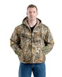 Heartland Realtree Edge Washed Duck Hooded Work Coat - Berne Apparel