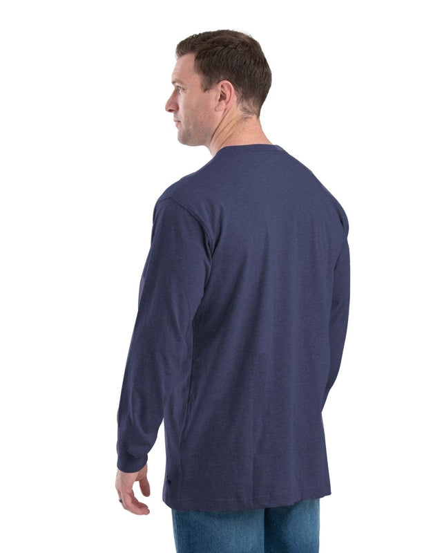 Heavyweight Long Sleeve Henley - Berne Apparel