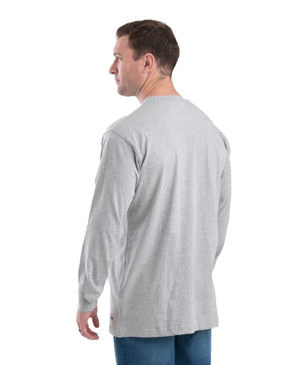 Heavyweight Long Sleeve Henley - Berne Apparel