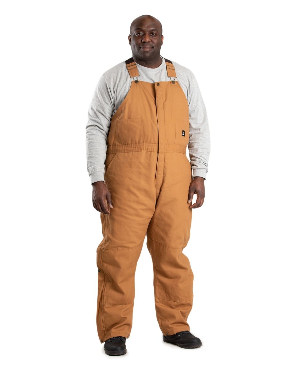 Carhartt Bibs Mens 44 X 28 Brown Overalls Lined Insulated Pants