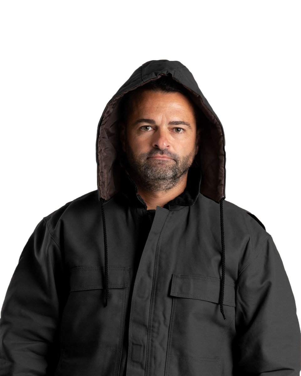 Snap on top hooded jacket