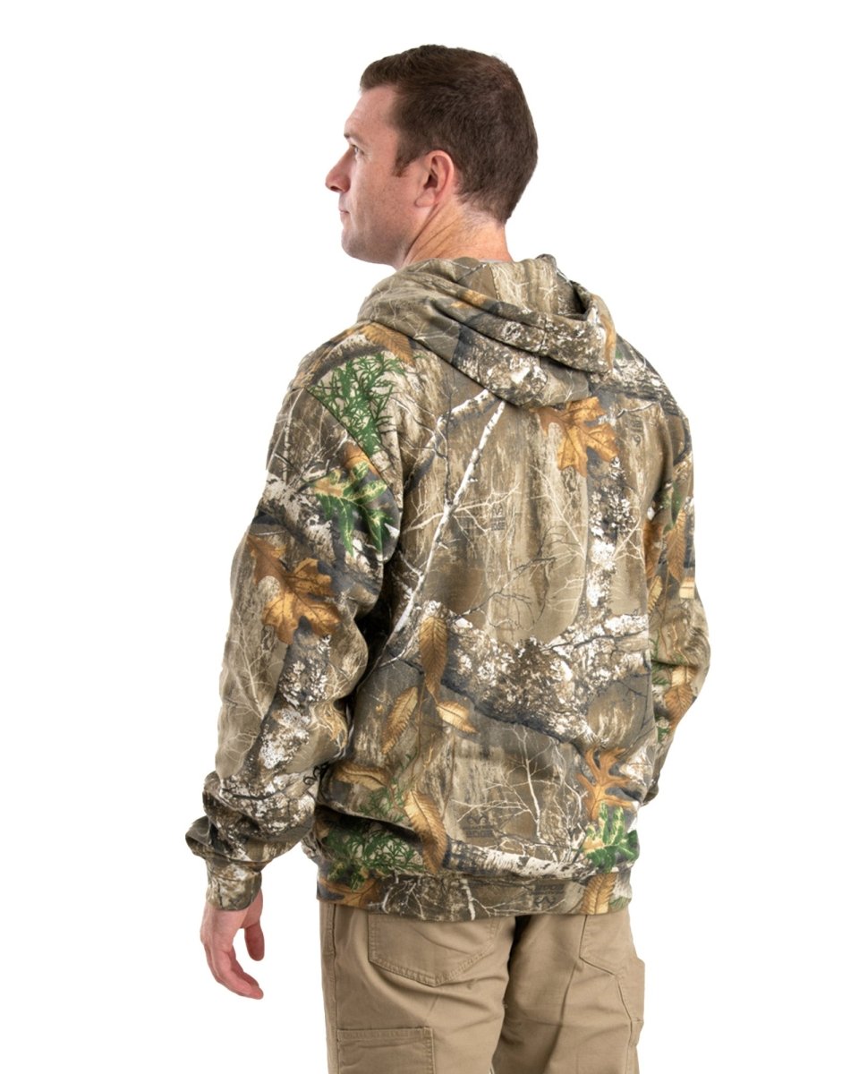 Men's Fleece Hooded Jacket Hoodie Camouflage Zip Up Thick Coat