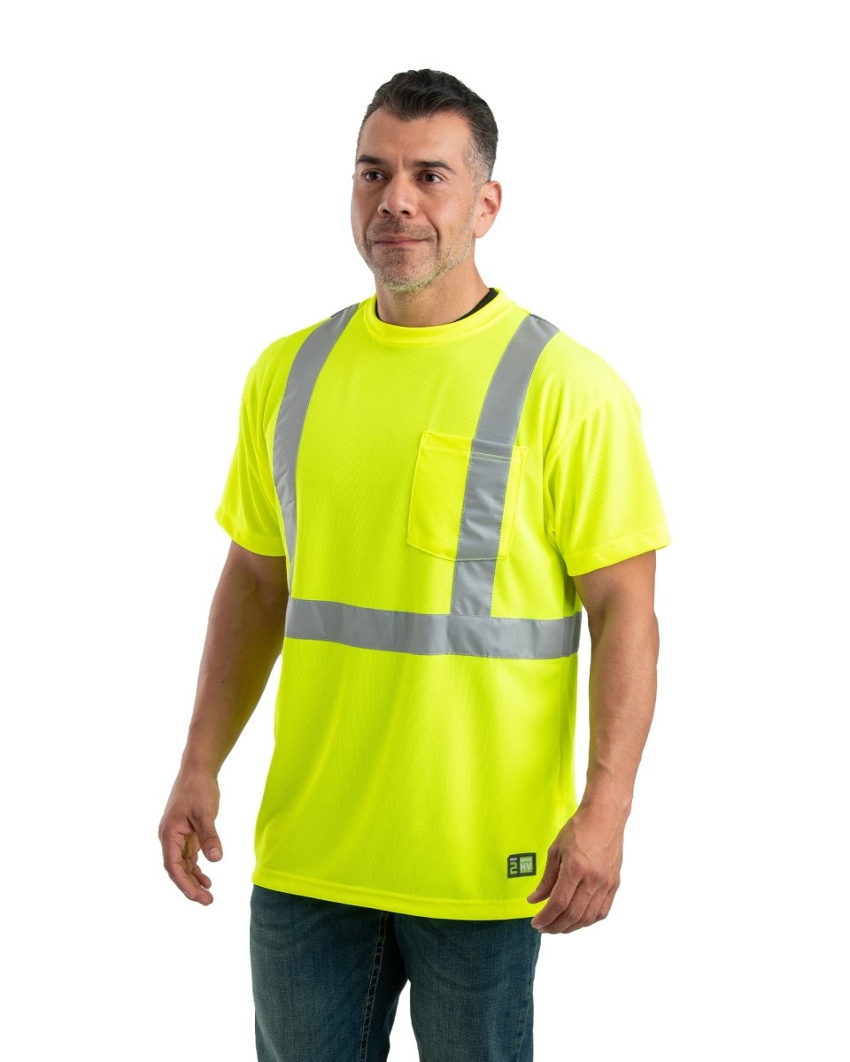 Hi Vis Class 2 Performance Short Sleeve T-Shirt - Berne Apparel