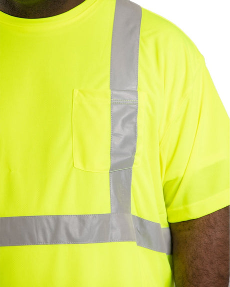 Hi Vis Class 2 Performance Short Sleeve T-Shirt - Berne Apparel