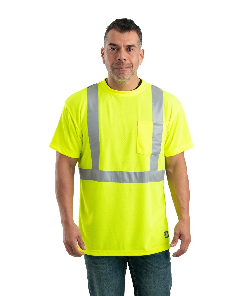 Hi Vis Class 2 Performance Short Sleeve T-Shirt - Berne Apparel