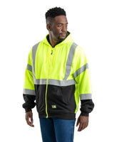 Hi Vis Class 3 Color Block Hooded Sweatshirt - Berne Apparel