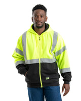 Hi Vis Class 3 Color Block Hooded Sweatshirt - Berne Apparel
