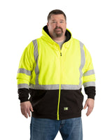 Hi Vis Class 3 Color Block Hooded Sweatshirt - Berne Apparel