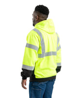 Hi Vis Class 3 Color Block Hooded Sweatshirt - Berne Apparel
