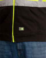Hi Vis Class 3 Color Block Hooded Sweatshirt - Berne Apparel
