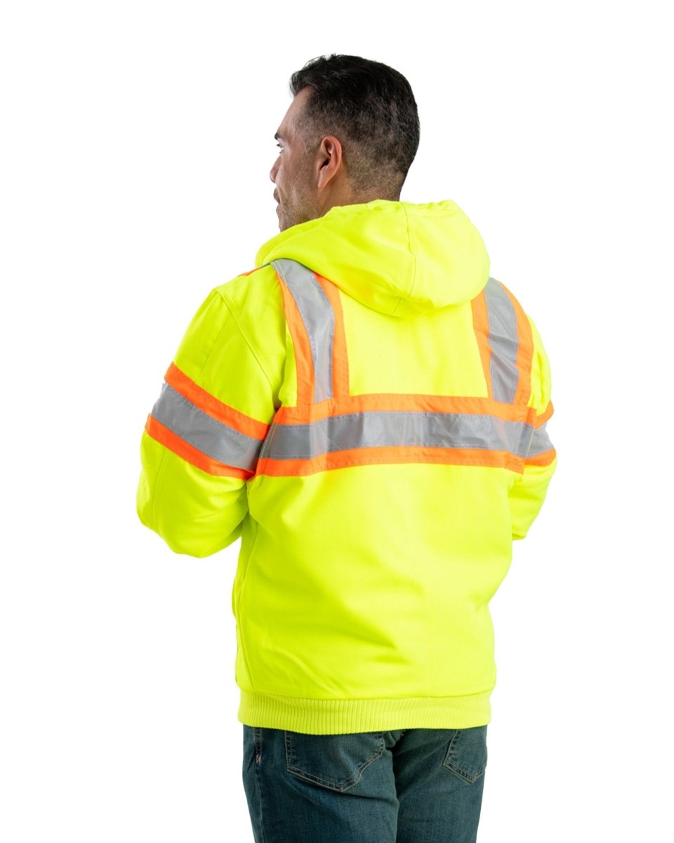 Hi Vis Class 3 Hooded Active Jacket - Berne Apparel