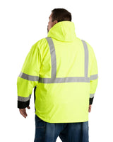 Hi Vis Class 3 Hooded Softshell Jacket - Berne Apparel