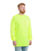 Hi Vis Enhanced Vis Long Sleeve T-Shirt - Berne Apparel