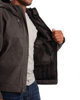 Highland Heathered Duck Hooded Work Jacket - Berne Apparel