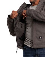 Highland Heathered Duck Hooded Work Jacket - Berne Apparel