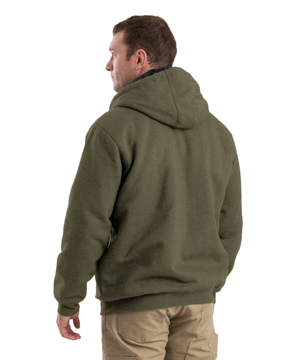 Heritage Thermal-Lined Hooded Quarter-Zip Sweatshirt