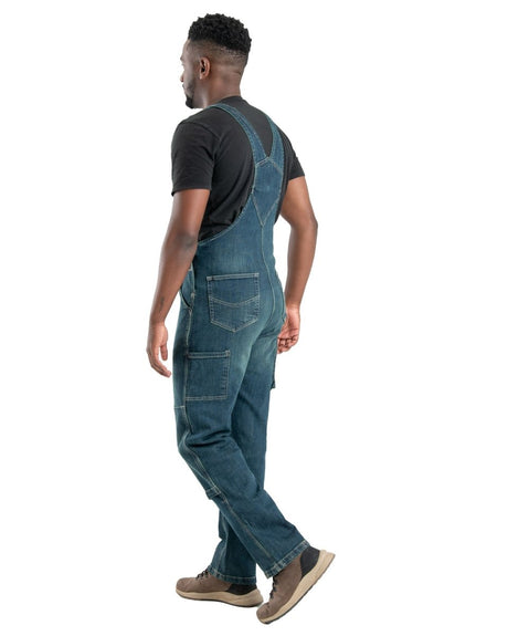 Highland Unlined Washed Flex Denim Bib Overall - Berne Apparel