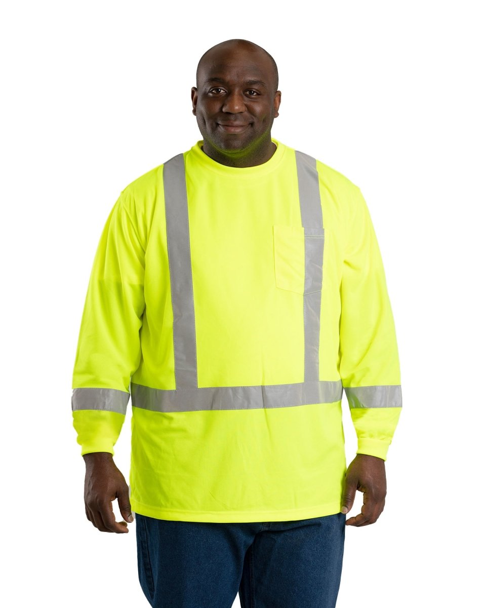 Men's Hi Vis Class 3 Long Sleeve Tee - Berne Apparel