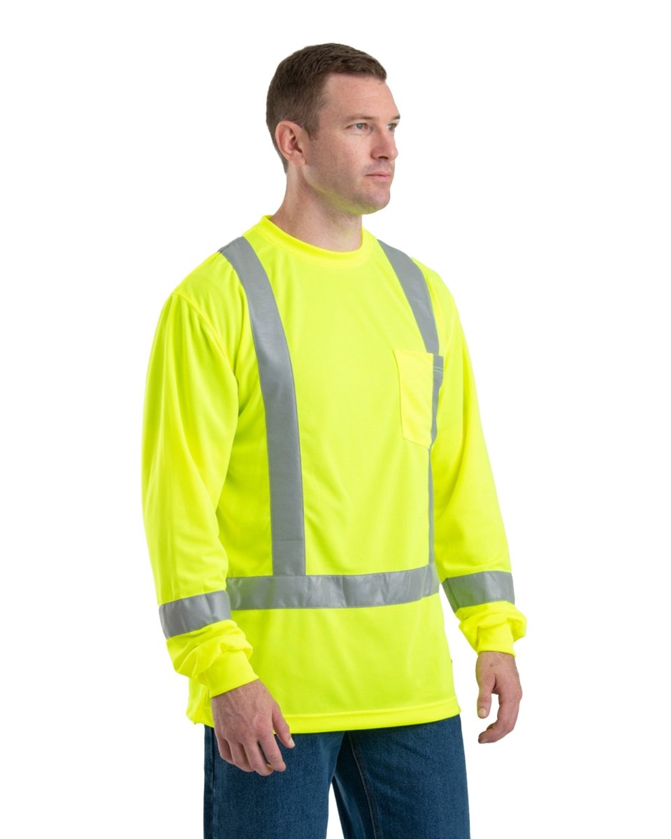 Men's Hi Vis Class 3 Long Sleeve Tee - Berne Apparel