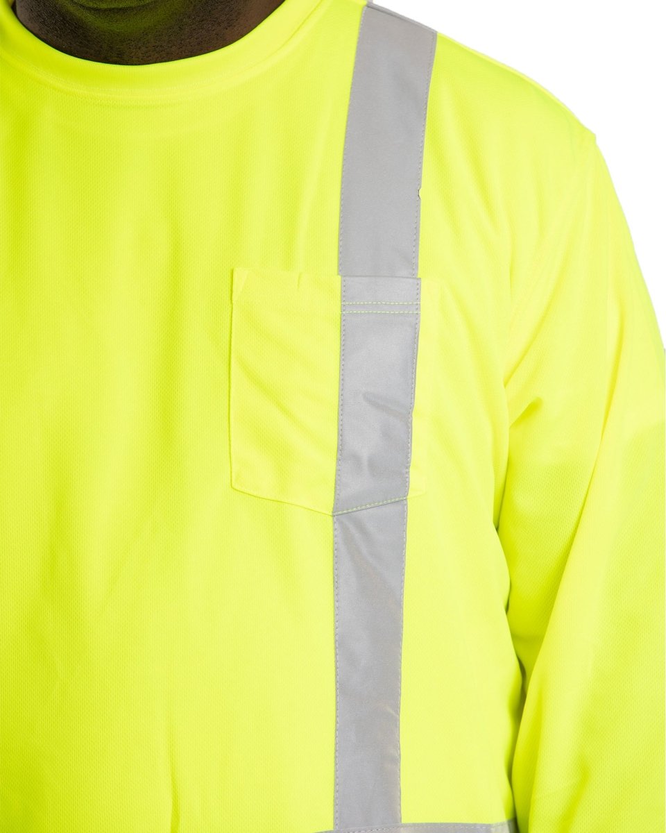 Men's Hi Vis Class 3 Long Sleeve Tee - Berne Apparel