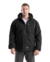 Men's Washed Duck Zip-Off Hooded Chore Coat - Berne Apparel