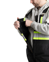 Safety Striped Arctic Insulated Bib Overall - Berne Apparel