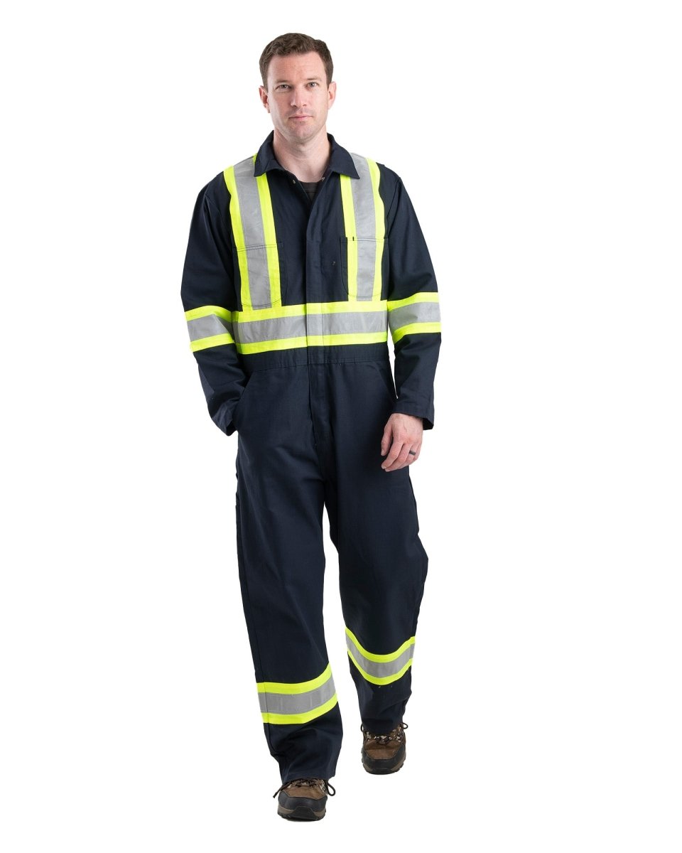 Safety Striped Unlined Coverall - Berne Apparel