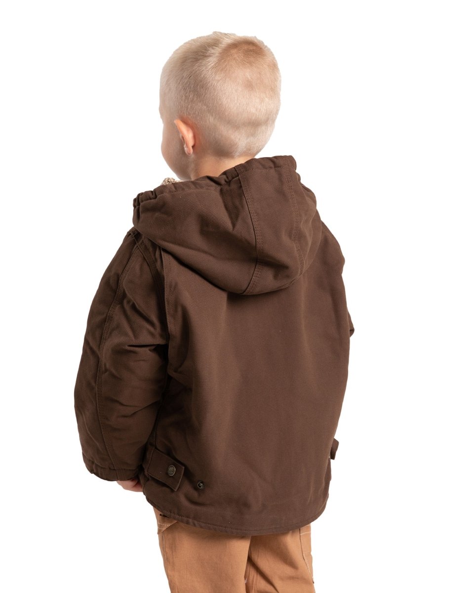 Toddler Boys' Sherpa-Lined Softstone Hooded Coat - Berne Apparel