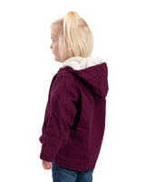 Toddler Girls' Sherpa-Lined Softstone Hooded Coat - Berne Apparel