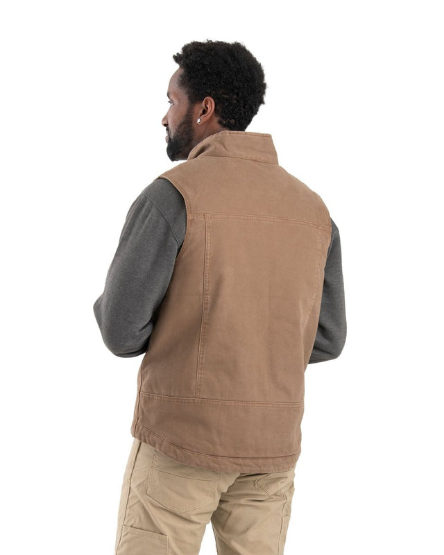 Vintage Washed Quilt- Lined Vest - Berne Apparel